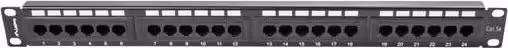 PATCH PANEL LANBERG 24 PUERTOS CAT 5E 19P 1U NEGRO PPU5-1024-B | 5901969404081 imagen 1