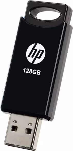 Pendrive hp 128gb usb 2.0 negro HPFD212B-128 | 4712847096448 imagen 1