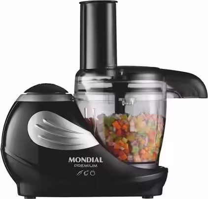 PROCESADOR ALIMENTOS MONDIAL LETS COOK PREMIUM PROCESSOR 160W 0.31L 6 FUNCIONES  | MP02 | 7898490169313 imagen 1