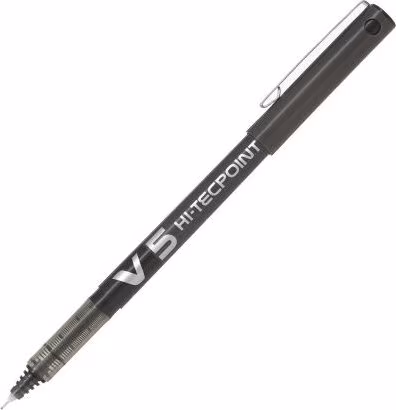 ROTULADOR BOLIGRAFO TINTA LIQUIDA PILOT V5 AGUJA 0.5MM NEGRO BX-V5-B | 4902505085680 imagen 1