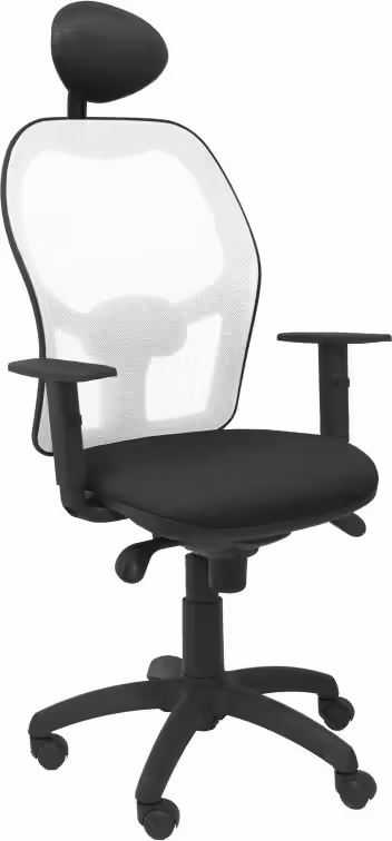 SILLA JORQUERA MALLA BLANCA CABECERO FIJO ASIENTO BALI NEGRO 15SBBALI840C | 8436563384516 imagen 1