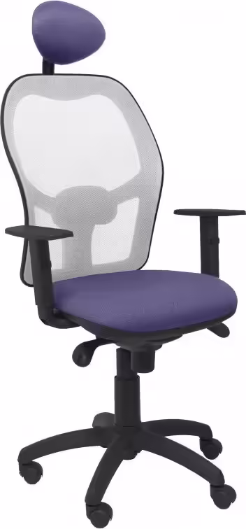 SILLA JORQUERA MALLA GRIS CABECERO FIJO ASIENTO BALI AZUL CLARO 15SGRBALI261C | 8436563384615 imagen 1