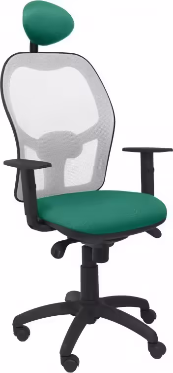 SILLA JORQUERA MALLA GRIS CABECERO FIJO ASIENTO BALI VERDE 15SGRBALI456C | 8436563384653 imagen 1