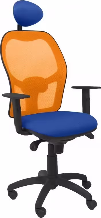 SILLA JORQUERA MALLA NARANJA CABECERO FIJO ASIENTO BALI AZUL 15SNABALI229C | 8436563384738 imagen 1