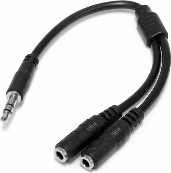 StarTech.com Adaptador Divisor de Auriculares Mini-Jack 3,5mm 3 pines Macho a 2x | MUY1MFFS | 0065030847018 imagen 1