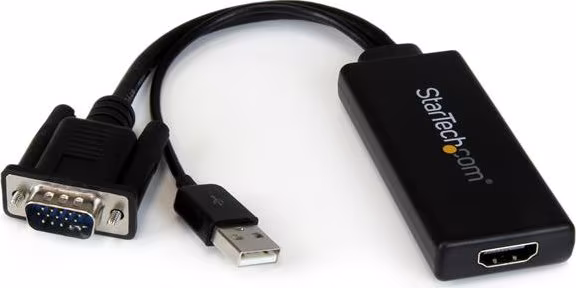 StarTech.com Adaptador VGA a HDMI con audio y alimentación USB â?? Conversor V | VGA2HDU | 0065030854962 imagen 1