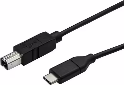 StarTech.com Cable de 50cm USB-C a USB-B de Impresora - Cable Adaptador negro | USB2CB50CM | 0065030872997 imagen 1