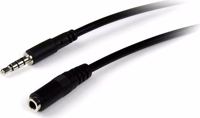 StarTech.com Cable de Extensión Alargador de Auriculares Headset Mini-Jack 3,5m | MUHSMF1M | 0065030847926 imagen 1