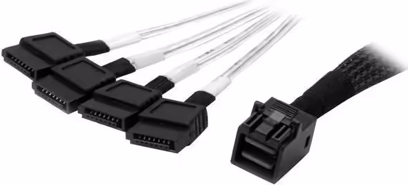 StarTech.com Cable Mini SAS Interno a SATA de 1m - Cable SFF-8643 a 4x SATA - Ne | SAS43SAT1M | 0065030866095 imagen 1