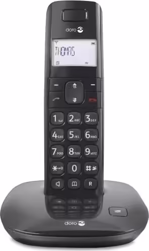 Telefono Doro dect Comfort 1010 inalambrico Identificador de llamadas negro TDDO | TDDOCO1010B | 7322460060404 imagen 1