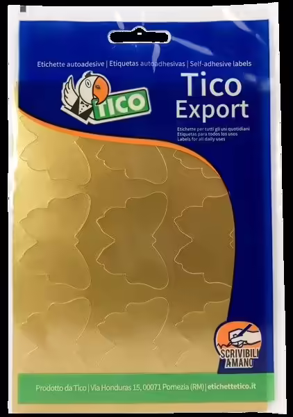 Tico E-GL-4836 etiqueta autoadhesiva Oro 90 pieza(s) | 8007827199377 imagen 1
