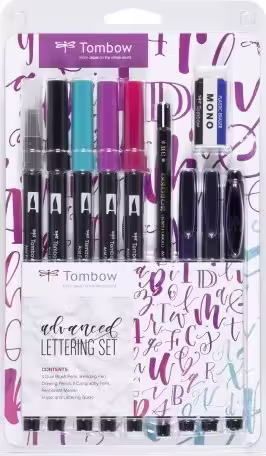 Tombow LS-ADV rotulador Fino/Medio Negro, Azul, Rojo, Violeta 10 pieza(s) | 4003198130029 imagen 1