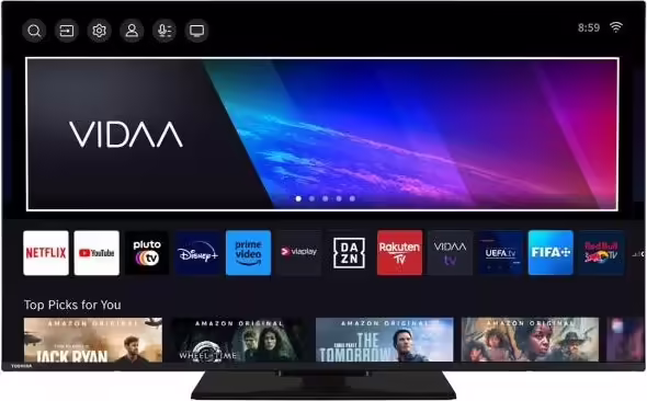 Toshiba 43QV3463DG Televisor 109,2 cm (43``) 4K Ultra HD Smart TV Negro 250 cd / | 4024862133719 imagen 1
