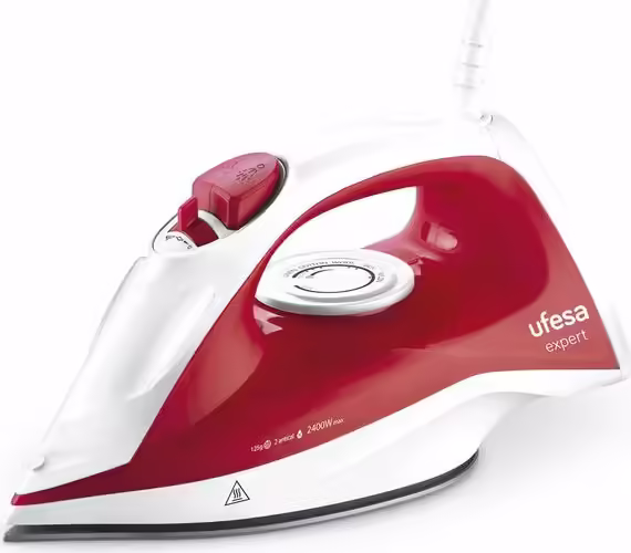 Ufesa 80105142 plancha Plancha a vapor 2400 W Rojo, Blanco | UFE80105142 | 8422160051425 imagen 1