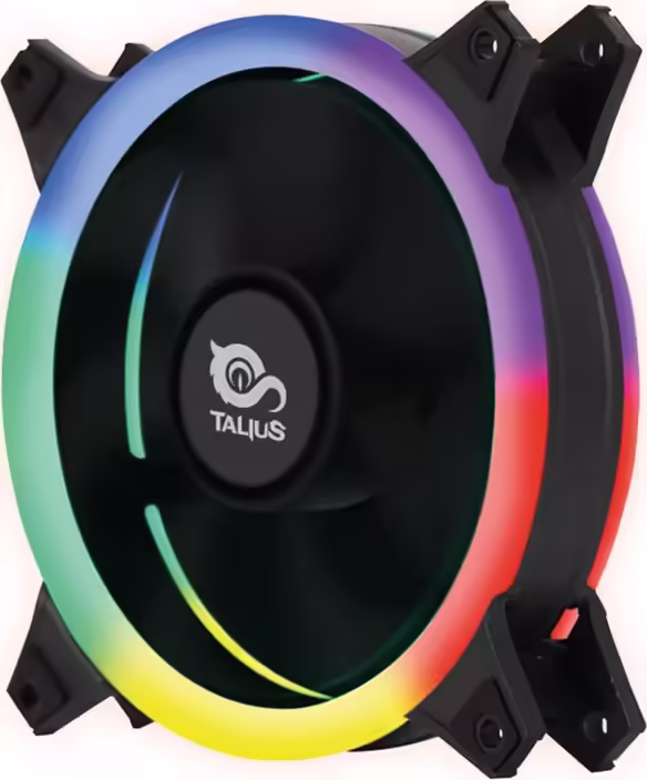 VENTILADOR CAJA TALIUS FAN04 SPECTRUM DOBLE ARO RETAIL 12cm  TAL-FAN04SPECRGB | 8436550234008 imagen 1