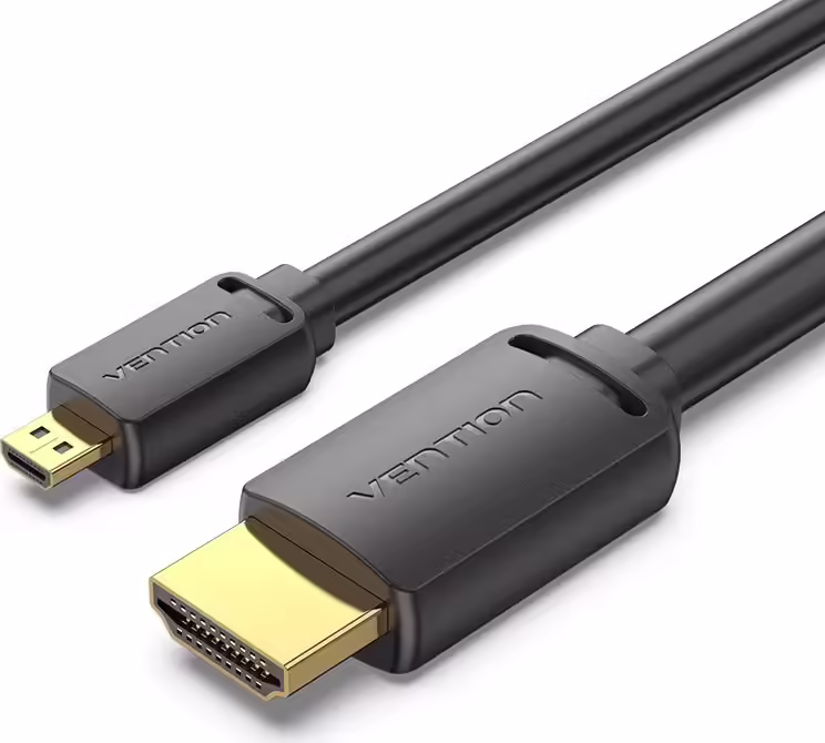 Vention Cable Micro HDMI 2.0 4K AGIBI/ HDMI Macho - Micro HDMI Macho/ 3m/ Negro | 6922794772144 imagen 1