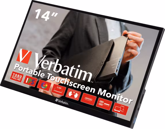 Verbatim 49591 pantalla para PC 35,6 cm (14``) 1920 x 1080 Pixeles Full HD Panta | 0023942495918 imagen 1