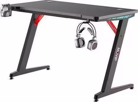 MESA GAMING PRO300 FIBRA CARBONO LUZ RGB MUVIP | MV0275 | 8436049027432 imagen 1