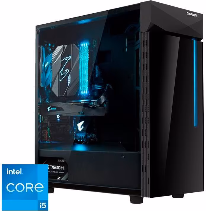 ORDENADOR GAMING GIGABYTE CRISTAL RGB I5 12400/16GB/SSD1TB/REF.LIQ/850W | GM-CRISTAL-I512 imagen 1