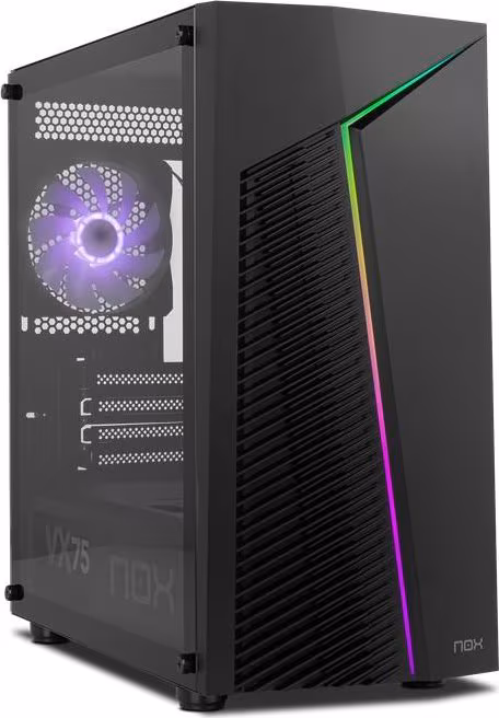 Caja NOX Infinity Zeta ARGB mATX Negra (NXINFTYZETA) | 8436587974212 imagen 1