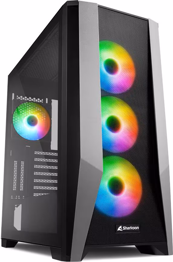Sharkoon Chasis Semitorre TG7M Sin fuente Soporta ATX Micro ATX Mini ITX Bahias  | 4044951035069 imagen 1