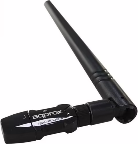 ADAPTADOR USB WIFI APPROX 600MBPS APPUSB600DA 2.4/5GHZ -802.11 AC/B/G/N - ANTENA | 8435099522539 imagen 3