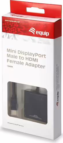 ADAPTADOR MINI DISPLAY PORT M A HDMI H EQUIP NEGRO 133434 | 4015867157305 imagen 4