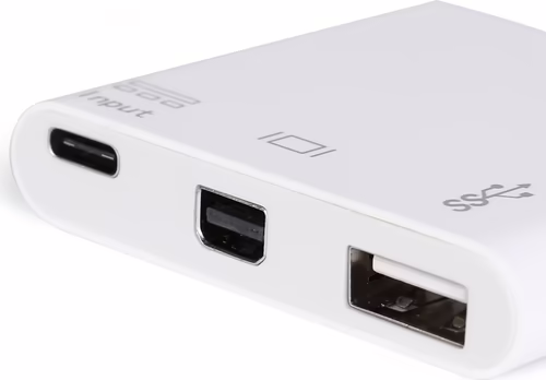 ADAPTADOR EQUIP USB-C MACHO A MINI DP HEMBRA USB TIPO A 3.0 USB-C HEMBRA BLANCO  | 133463 | 4015867203699 imagen 4