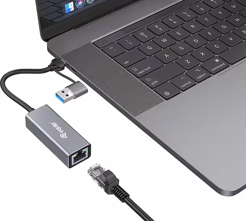 Adaptador EQUIP USB-C a RJ45 2.5 GbE Gris (EQ133495) | 4015867236635 imagen 3