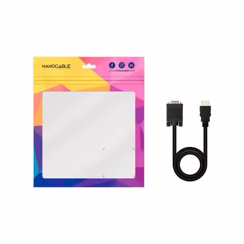 Nanocable HDMI/M a VGA/M 1.8m Negro (10.15.4348) | 8433281013827 imagen 5