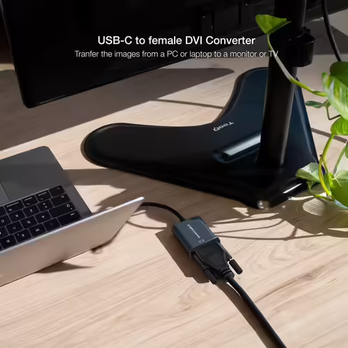 Nanocable Conversor USB-C a DVI-D, 15 cm, Gris | 10.16.4103-G | 8433281012868 imagen 4