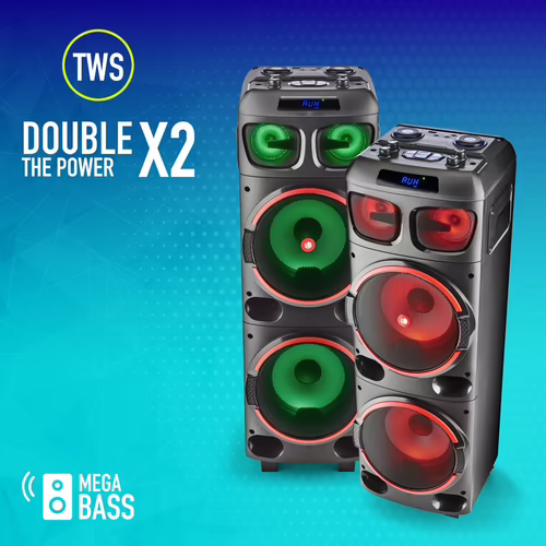 Altavoz NGS RGB 300W TWS USB 3.5mm BT Negro (WILDDUB1) | 8435430620115 imagen 7