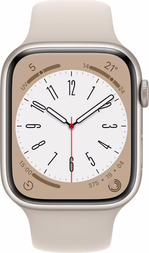 Apple Watch Series 8 GPS + Cellular Caja de aluminio Blanco estrella 45mm, color | MNK73TY/A | 0194253181354 imagen 2