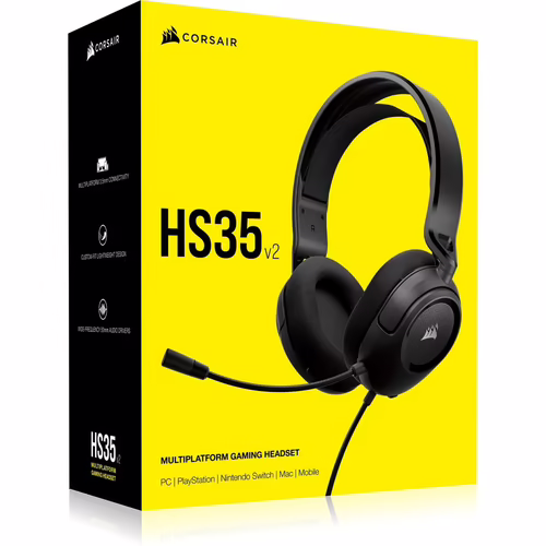Auric+Micro Gaming Corsair HS35 V2 Negro(CA-9011377-EU) | 0840006674573 imagen 6