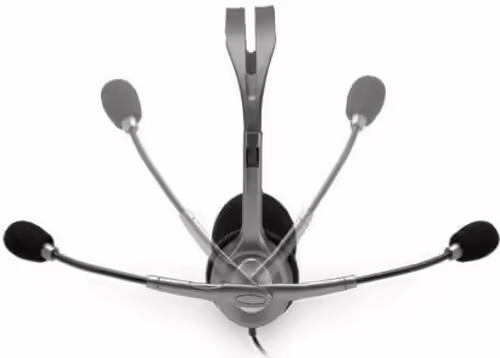 Logitech auriculares de diadema h110 con microfono mini jack 3.5mm gris | 981-000271 imagen 2