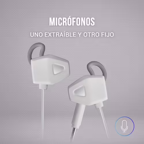 Auricualres mars gaming dentro del oido conector de 3.5mm blanco MIHXW | 4710562758399 imagen 3