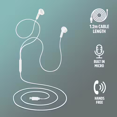 Auriculares NGS Intraurales USB-C (CROSSGLIDEWHITE) imagen 4