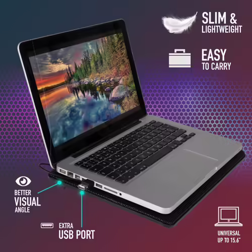 Soporte refrigerante ngs cooler para portatiles 15.6p 2 ventiladores 12.5cm luz | JETSTAND | 8435430617689 imagen 6