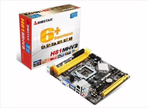 BIOSTAR H81MHV3 3.0 (1150): 2DDR3 USB VGA HDMI mATX | IH81SMHS imagen 4