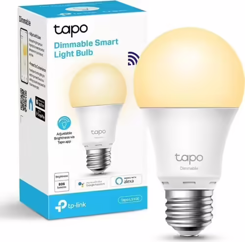 Bombilla inteligente tp-link e27 8.7w Wi-Fi 220v 240v blanco TAPO L510E | 6935364053468 imagen 2