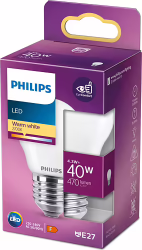 Bombilla Philips LED Classic 40W P45 E27 (929001345755) | 8718699763473 imagen 2