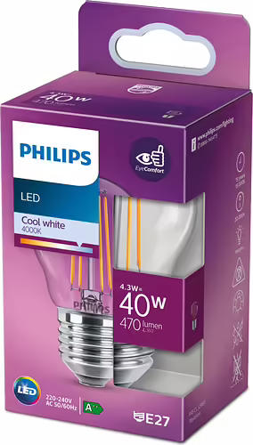 Bombilla Philips LED Classic 40W P45 E27 (929002378028) | 8718699764296 imagen 3
