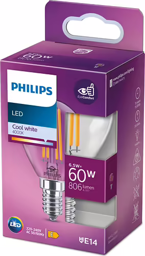 Bombilla Philips LED Classic 60W P45 E14 (929002028628) | 8718699762339 imagen 2