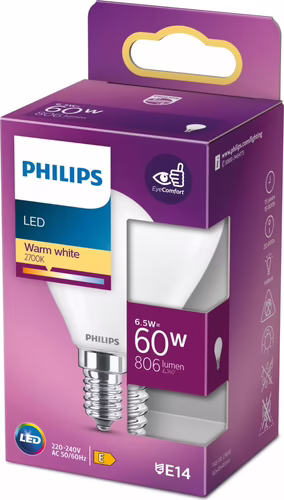 Bombilla Philips LED Classic 60W P45 E14 (929002028755) | 8718699762834 imagen 2