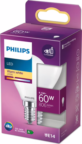 Bombilla Philips LED Classic 60W P45 E14 (929002028755) | 8718699762834 imagen 3