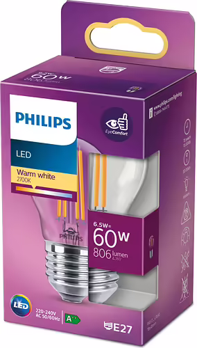 Bombilla Philips LED Classic 60W P45 E27 (929002029055) | 8718699762315 imagen 3