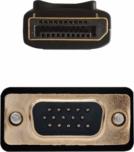 Cable AISENS DP/M a VGA/M 2m Negro (A125-0365) | 8436574703726 imagen 2