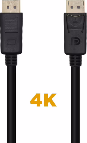 AISENS Cable DisplayPort V1.2 4K@60Hz 1 m Negro | A124-0455 | 8436574705096 imagen 2