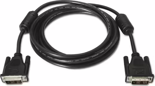 CABLE AISENS DVI-D MACHO A DVI-D MACHO SINGLE LINK 18+1 FERRITAS 1.8M NEGRO A117 | A117-0086 | 8436574700855 imagen 2