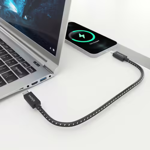 AISENS Cable USB4 Gen3x2 Aluminio 40Gbps 8K@60Hz 5A 48V 240W E-Mark, Tipo USB-C/ | A156-0867 | 8435739901540 imagen 5